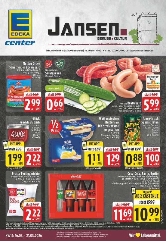 EDEKA Jansen - Im Kirchwinkel 5f