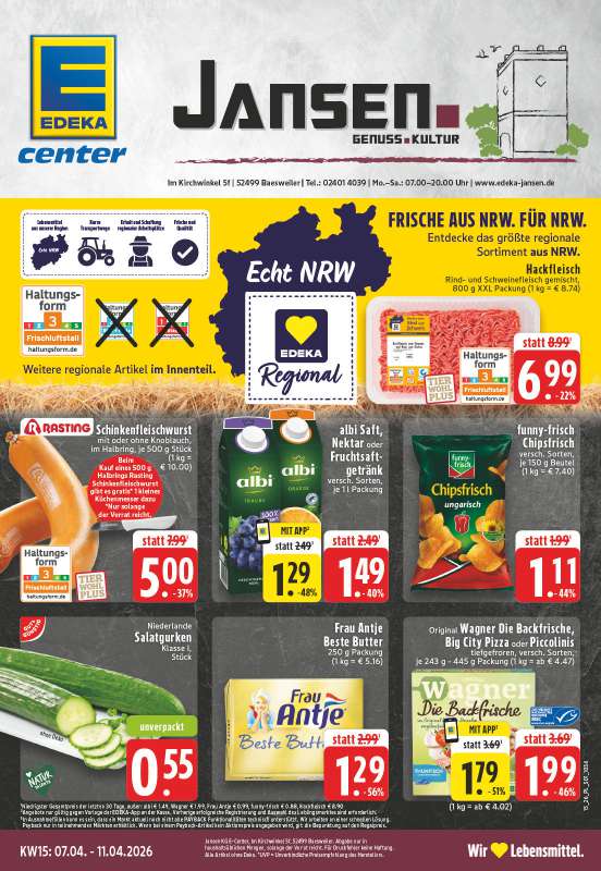 EDEKA Jansen - Im Kirchwinkel 5f