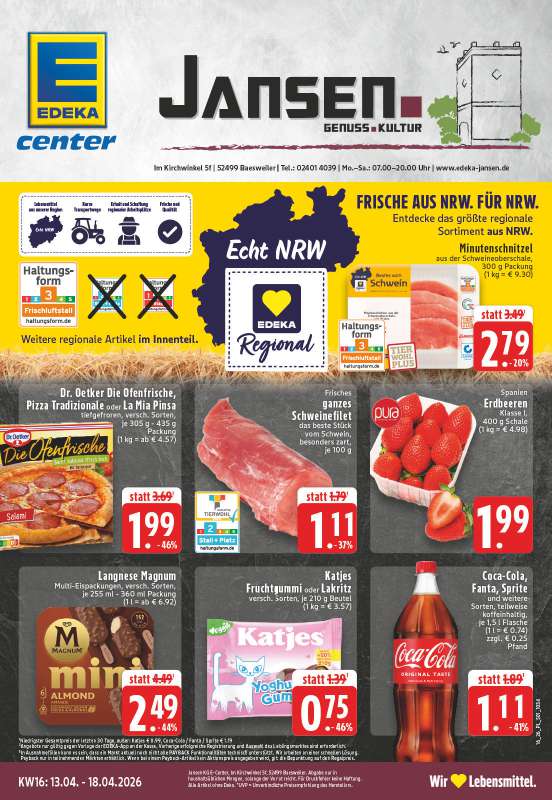 EDEKA Jansen - Im Kirchwinkel 5f