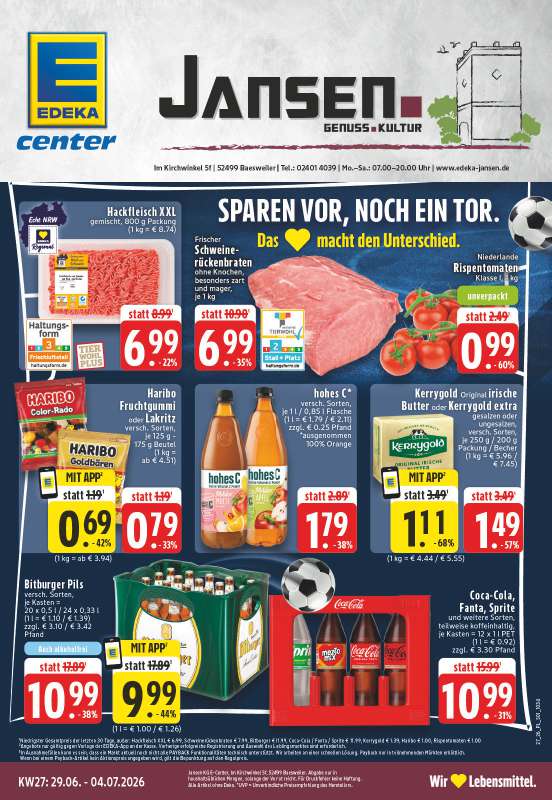EDEKA Jansen - Im Kirchwinkel 5f