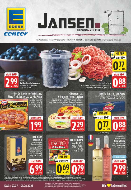 EDEKA Jansen - Im Kirchwinkel 5f