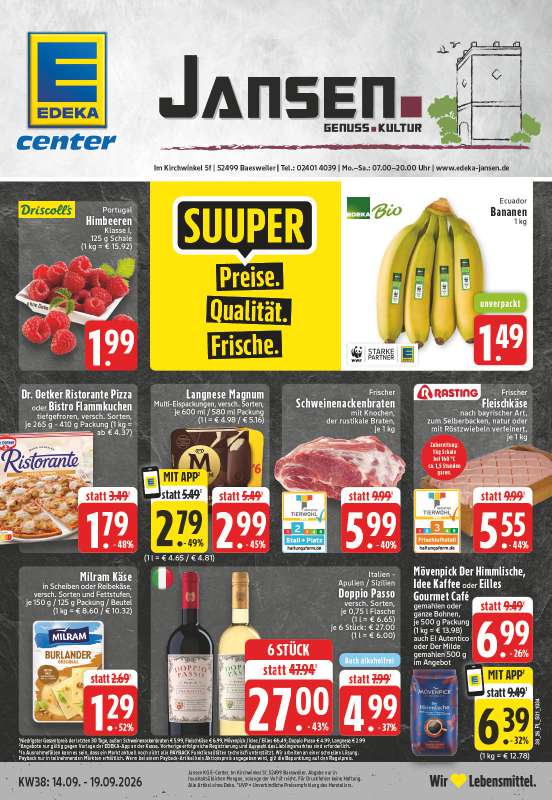 EDEKA Jansen - Im Kirchwinkel 5f