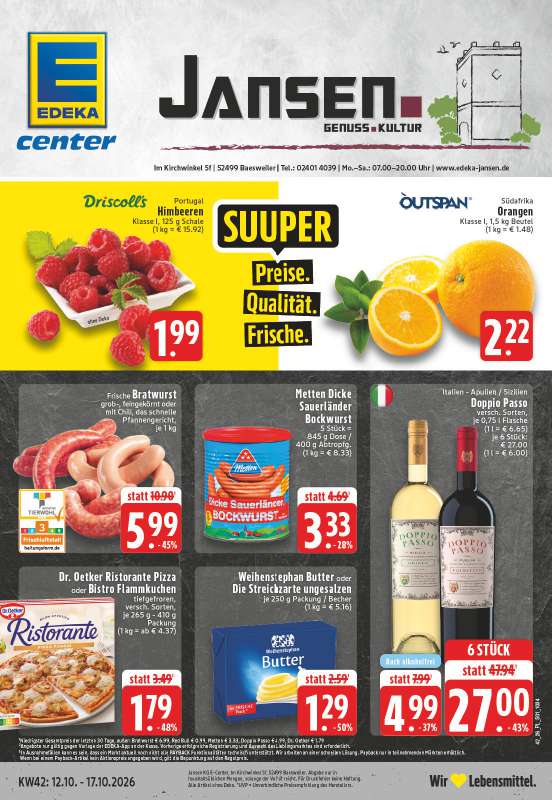 EDEKA Jansen - Im Kirchwinkel 5f
