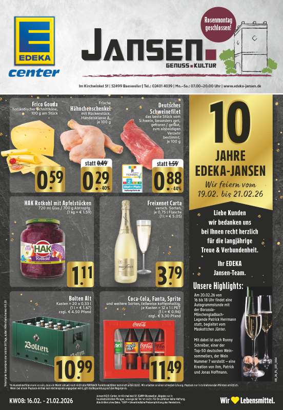 EDEKA Jansen - Im Kirchwinkel 5f