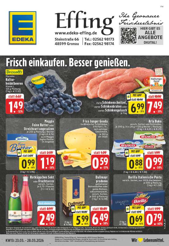 Edeka Effing - Steinstraße 66, 48599 Gronau