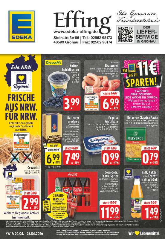 Edeka Effing - Steinstraße 66, 48599 Gronau
