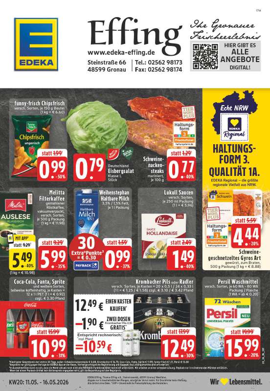 Edeka Effing - Steinstraße 66, 48599 Gronau