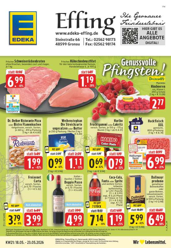 Edeka Effing - Steinstraße 66, 48599 Gronau