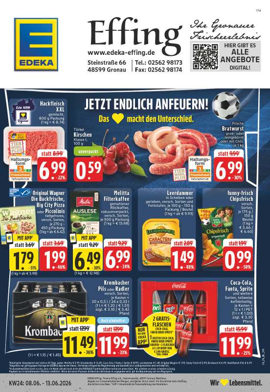 Edeka Effing - Steinstraße 66, 48599 Gronau
