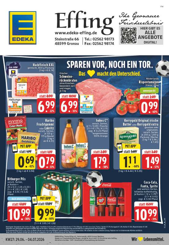 Edeka Effing - Steinstraße 66, 48599 Gronau