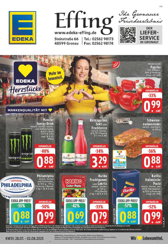 Edeka Effing - Steinstraße 66, 48599 Gronau