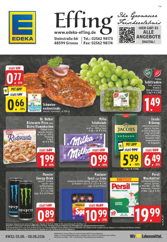 Edeka Effing - Steinstraße 66, 48599 Gronau
