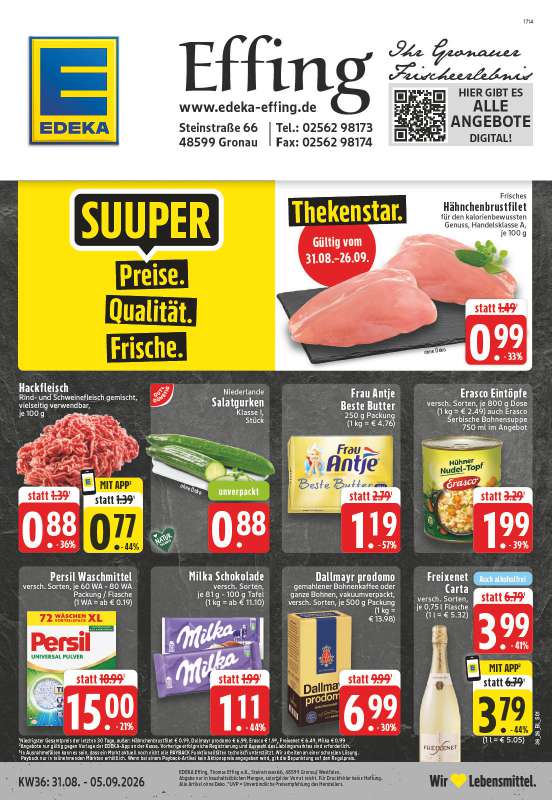 Edeka Effing - Steinstraße 66, 48599 Gronau