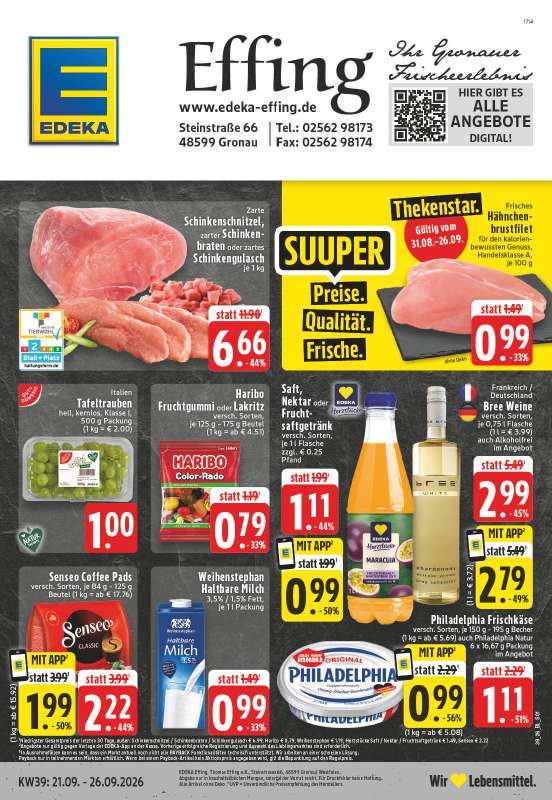 Edeka Effing - Steinstraße 66, 48599 Gronau