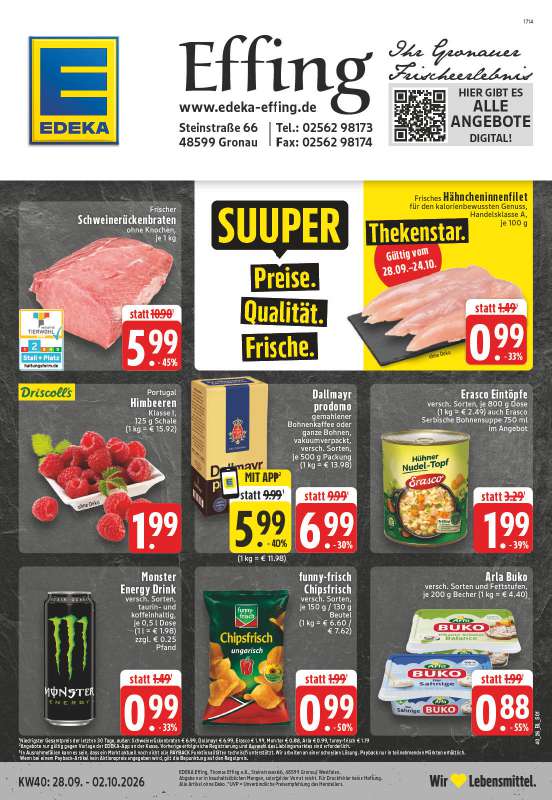 Edeka Effing - Steinstraße 66, 48599 Gronau