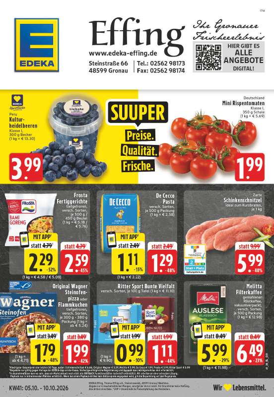 Edeka Effing - Steinstraße 66, 48599 Gronau