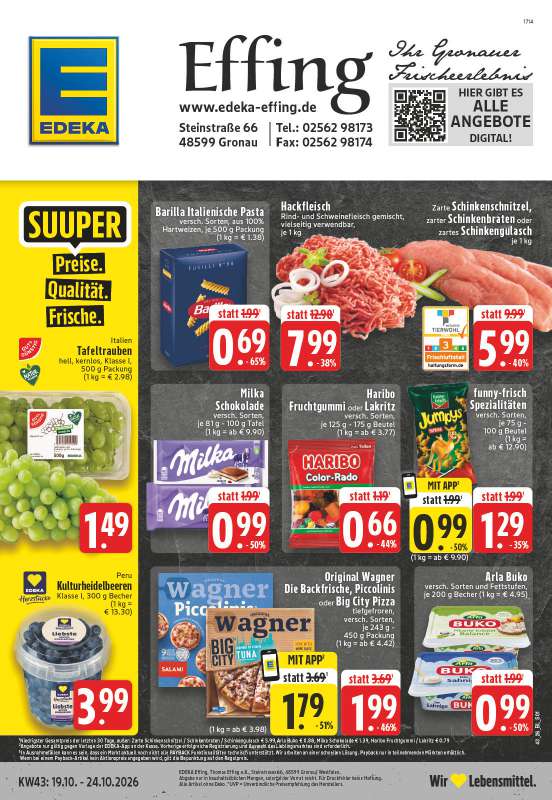 Edeka Effing - Steinstraße 66, 48599 Gronau