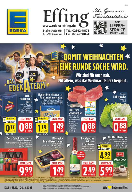 Edeka Effing - Steinstraße 66, 48599 Gronau
