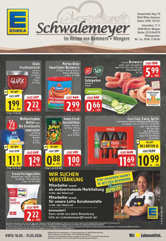 Handzettel EDEKA Schwalemeyer