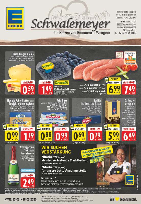 Handzettel EDEKA Schwalemeyer