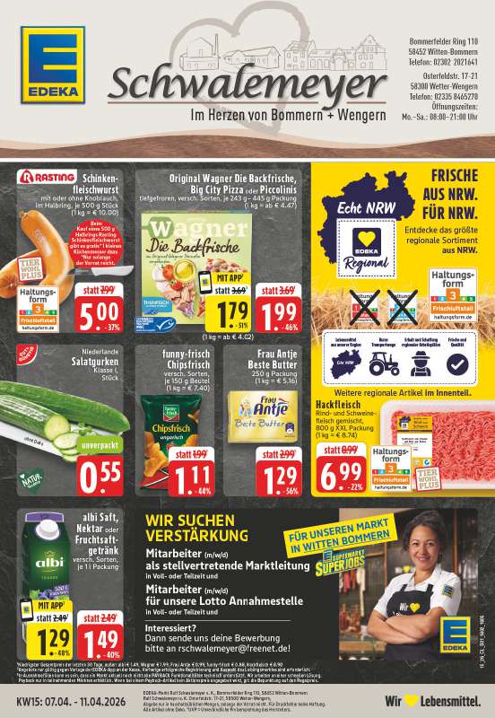 Handzettel EDEKA Schwalemeyer