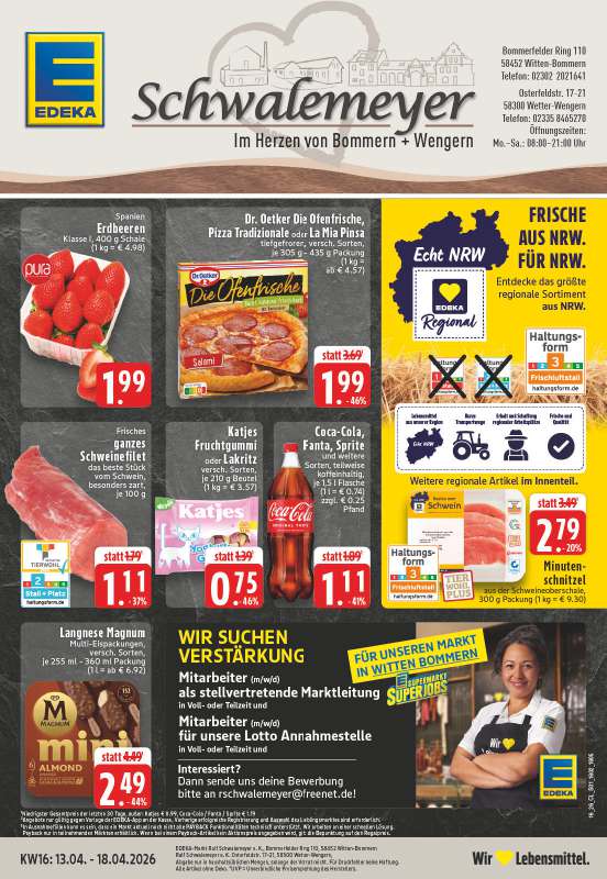 Handzettel EDEKA Schwalemeyer