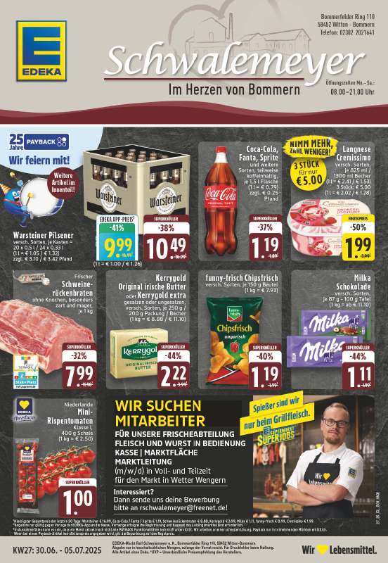 Handzettel EDEKA Schwalemeyer