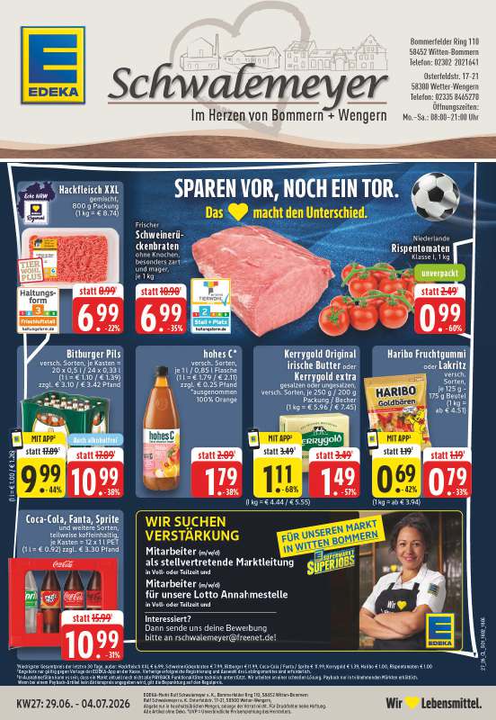 Handzettel EDEKA Schwalemeyer