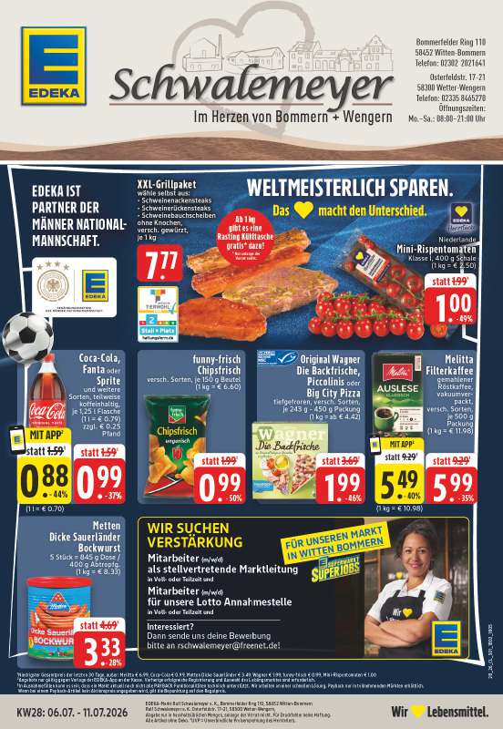 Handzettel EDEKA Schwalemeyer