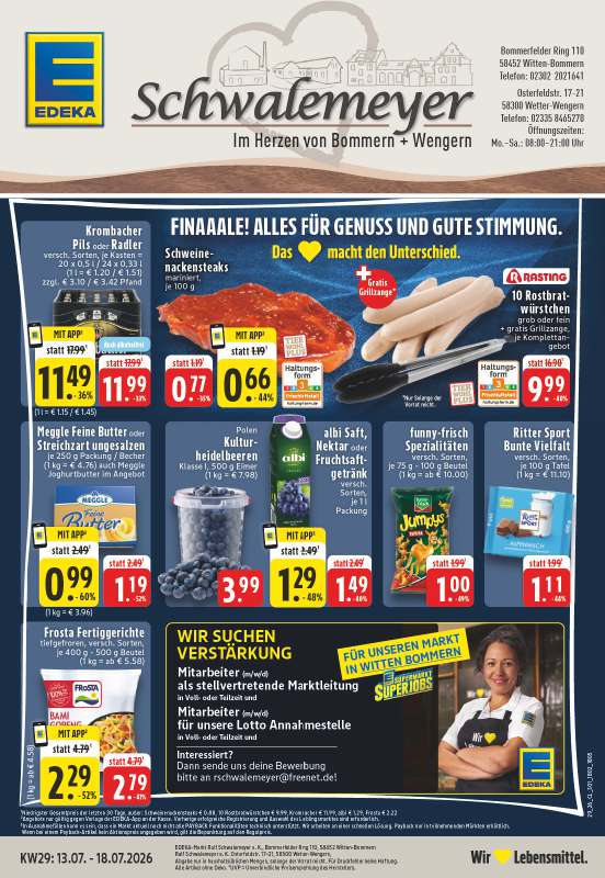 Handzettel EDEKA Schwalemeyer