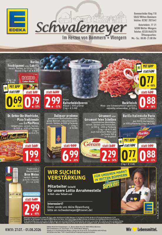 Handzettel EDEKA Schwalemeyer