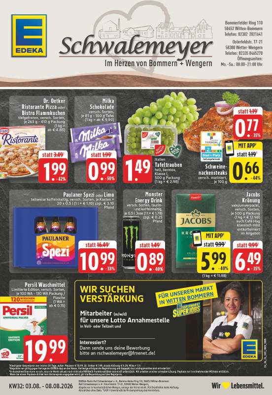 Handzettel EDEKA Schwalemeyer