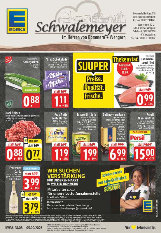 Handzettel EDEKA Schwalemeyer