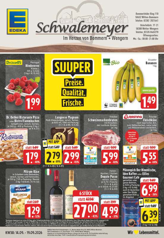 Handzettel EDEKA Schwalemeyer