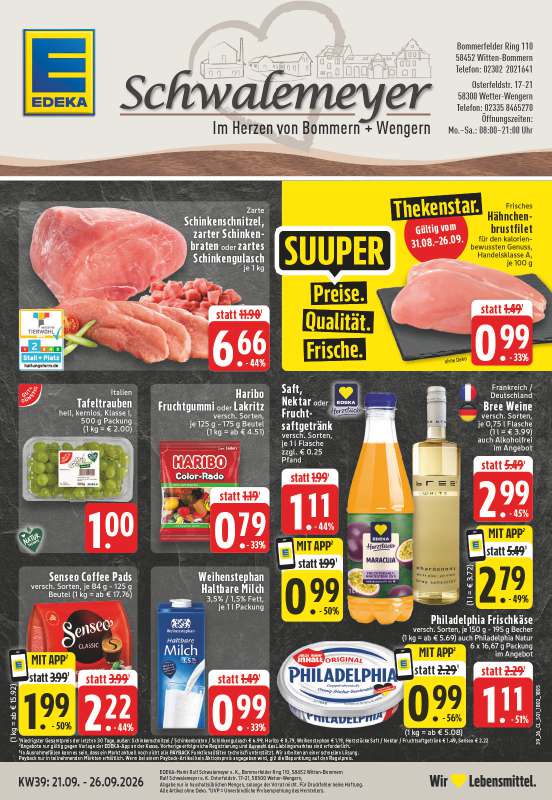 Handzettel EDEKA Schwalemeyer