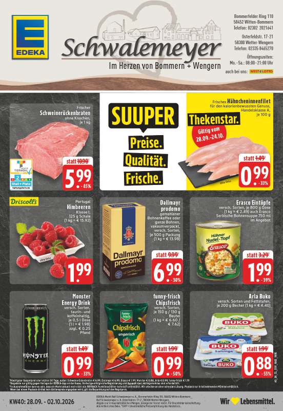 Handzettel EDEKA Schwalemeyer