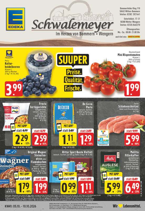 Handzettel EDEKA Schwalemeyer