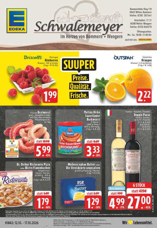 Handzettel EDEKA Schwalemeyer