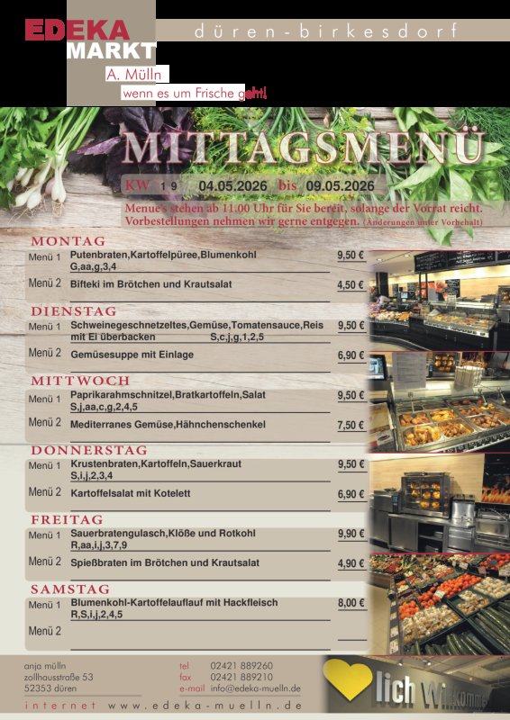 Mittagsmenü