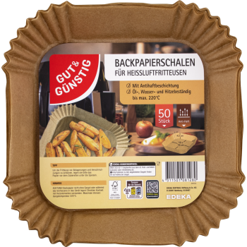 Backpapierschalen