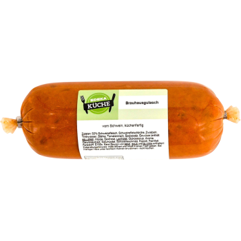 Brauhausgulasch, Schweinegulasch oder Schaschlik