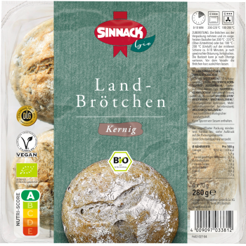 Sinnack Bio Land-Brötchen