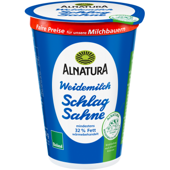 Alnatura Bio-Weidemilch Schlagsahne, Crème fraîche, Schmand oder Magerquark