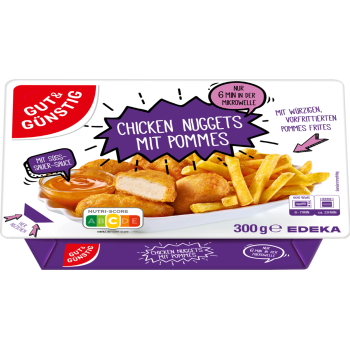 Chicken Nuggets mit Pommes