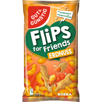 Erdnussflips oder Kartoffelsticks
