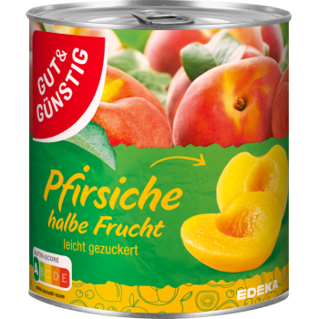 GUT & GÜNSTIG - Pfirsiche halbe Frucht