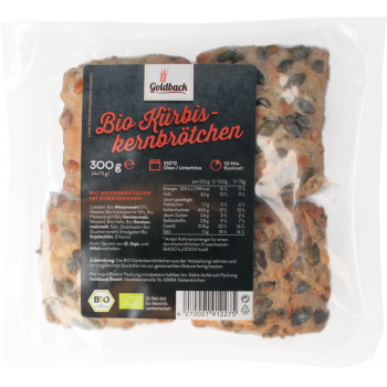 Goldback Bio Kürbiskernbrötchen