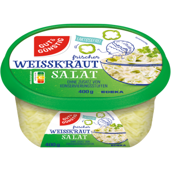 Frischer Weißkrautsalat