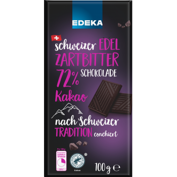 EDEKA - schweizer Edel Zartbitter Schokolade