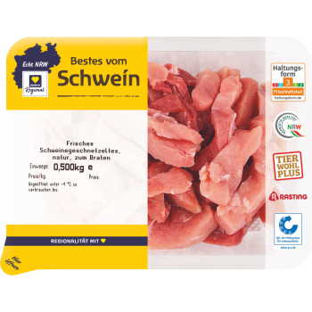 Frisches Schweinegeschnetzeltes